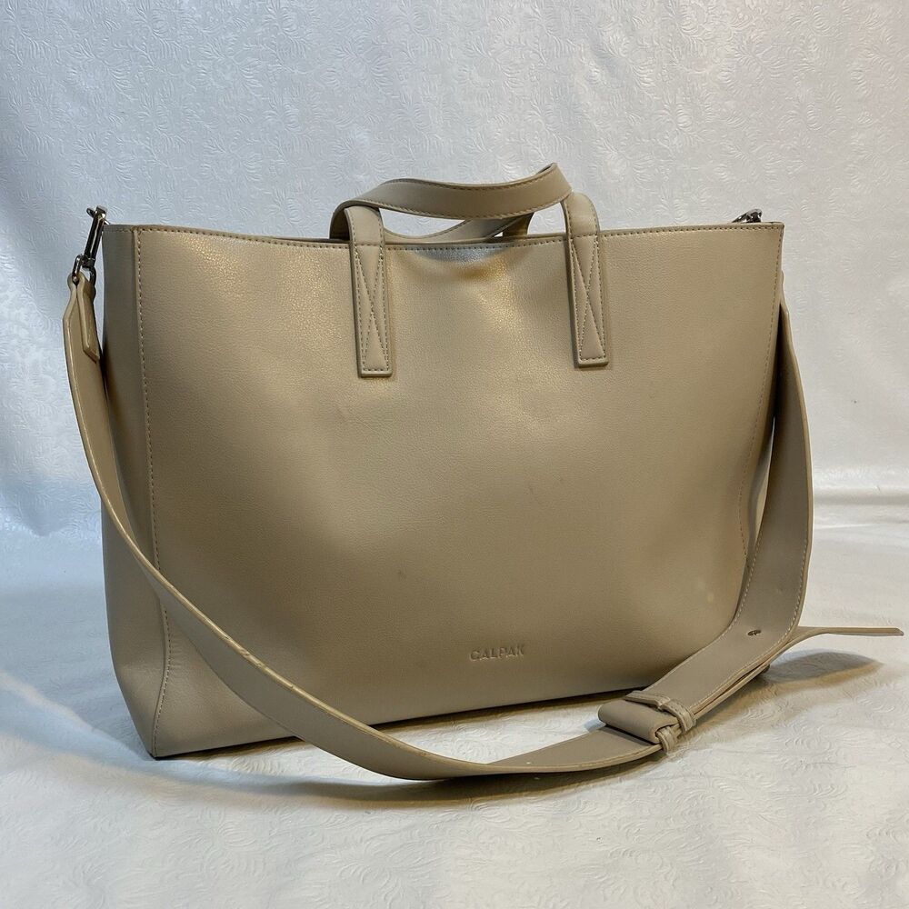 Calpak Beige Laptop Bag